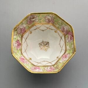Noritake Bowl Kinkori Rose Vintage Decorative Porcelain